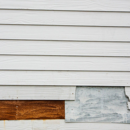 white wood siding on a home